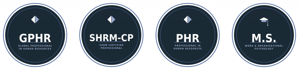 credential badges row